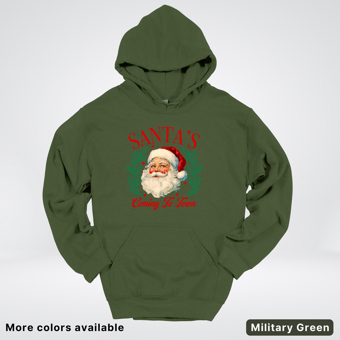 Santa's Coming To Town Hoodie - Hoodie