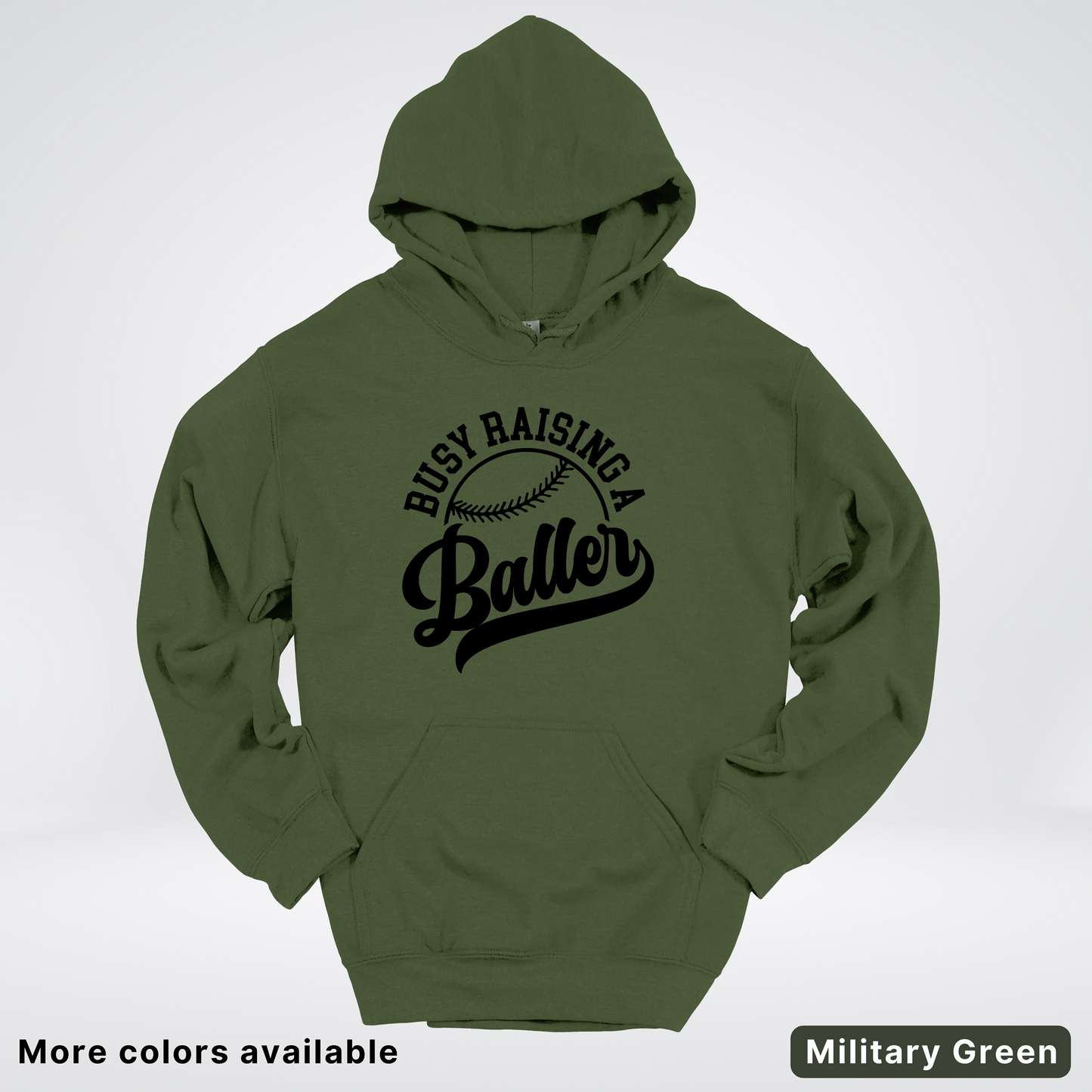 Busy Raising A Baller - Black Design - Hoodie