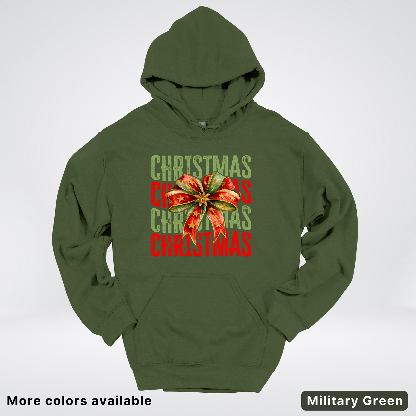 Christmas Star Bow - Hoodie
