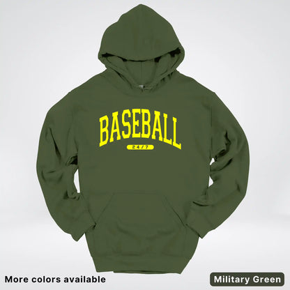 Baseball 24/7 – Yellow Design - Hoodie