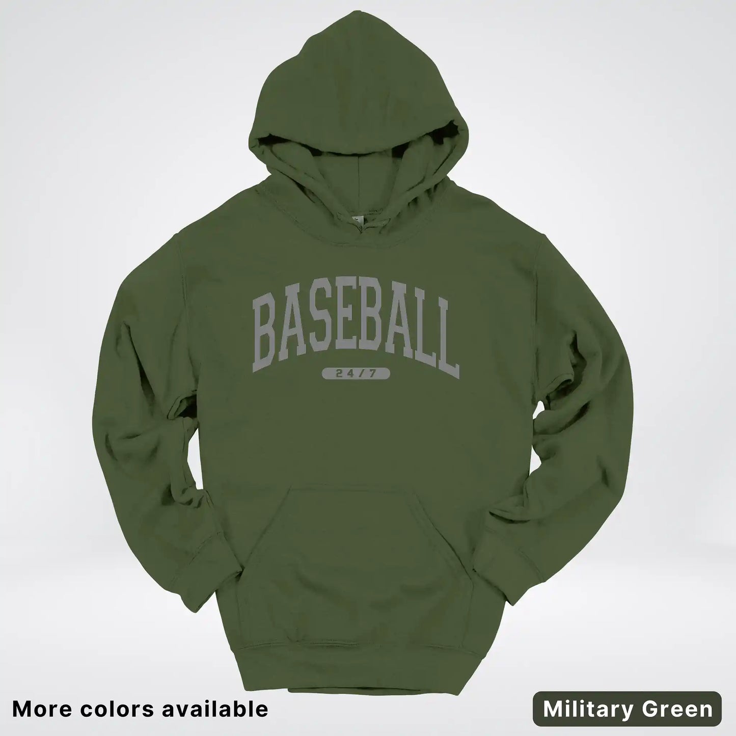 Baseball 24/7 – Gray Design - Hoodie