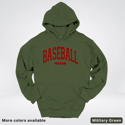 Baseball 24/7 – Maroon Design - Hoodie