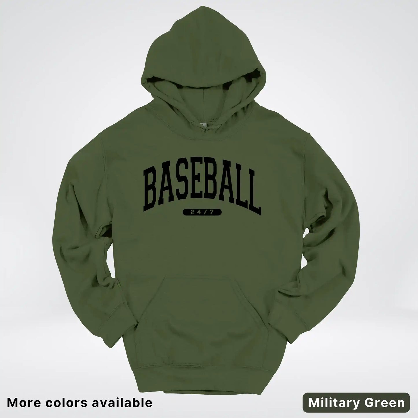 Baseball 24/7 – Black Design - Hoodie