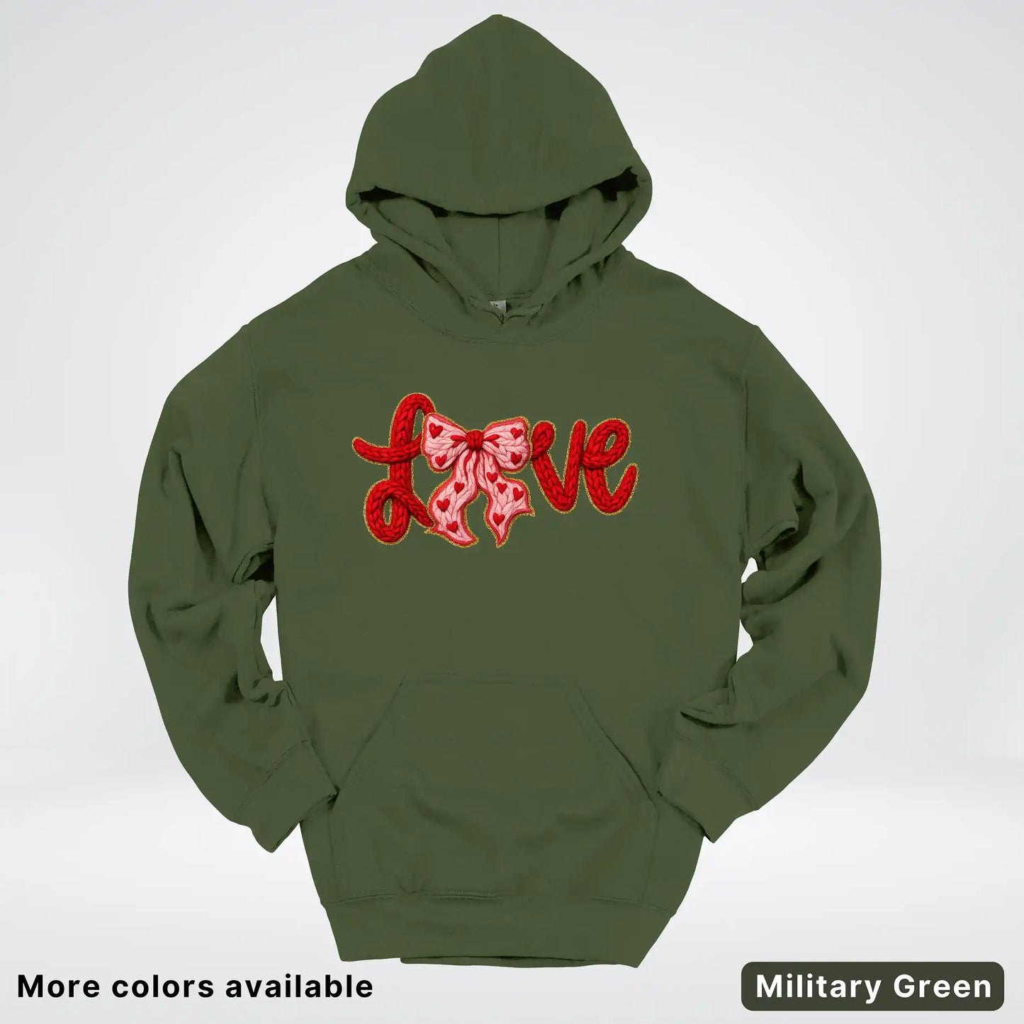 Love Bow Hook Yard Faux - Hoodie