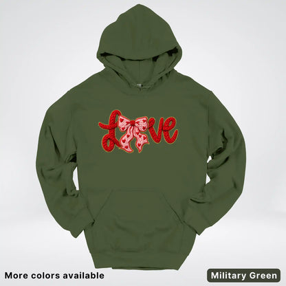 Love Bow Hook Yard Faux - Hoodie