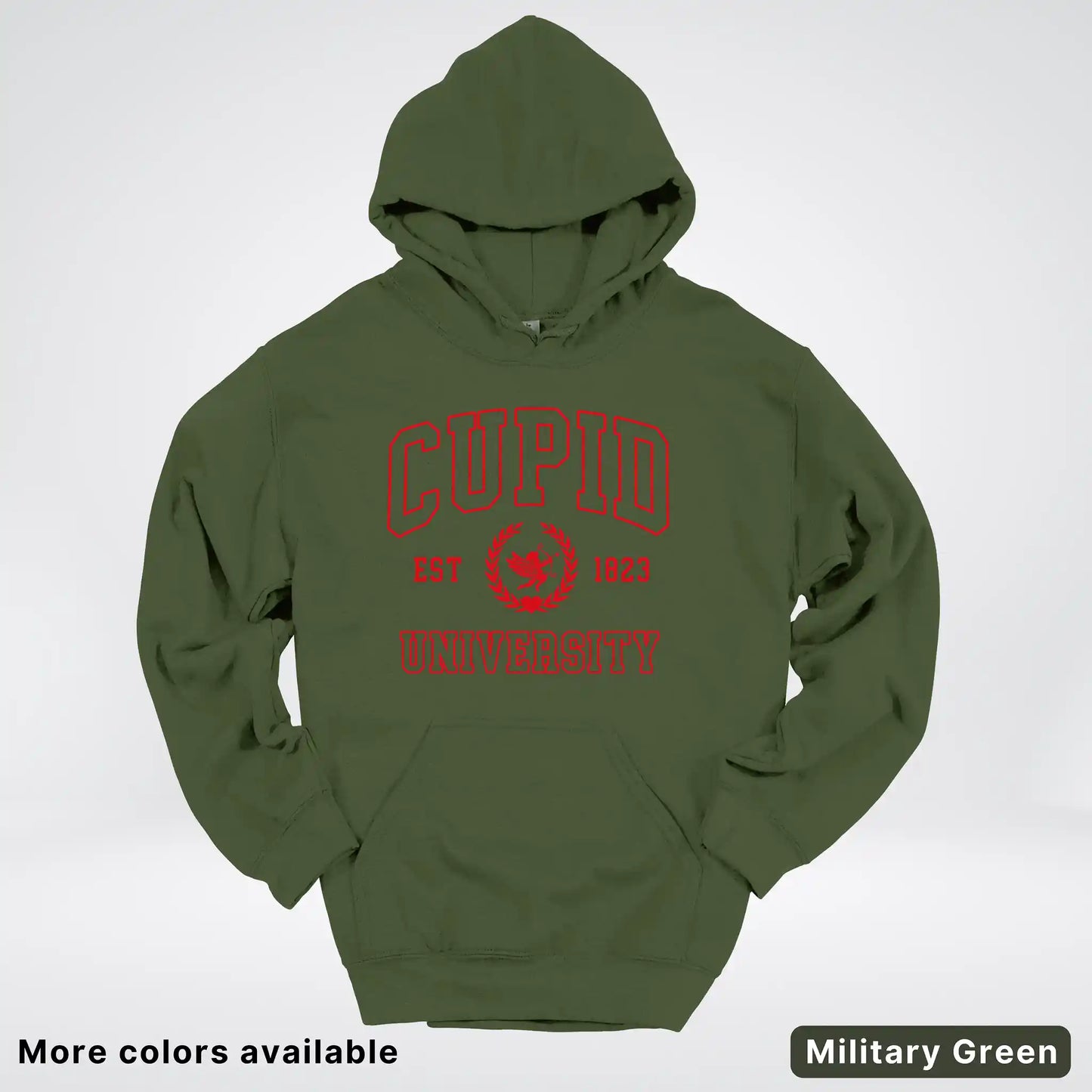 Cupid University Est 1823 - Red Design - Hoodie