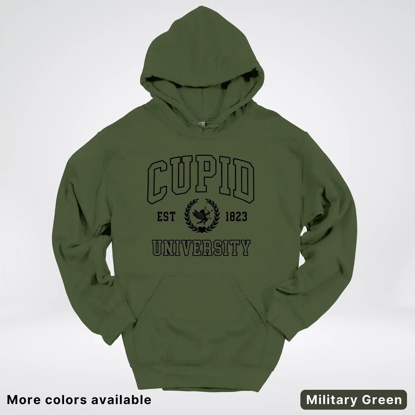 Cupid University Est 1823 - Black Design - Hoodie