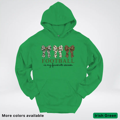 Football Is My Favorite Season – Game Day Bow - Hoodie