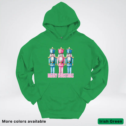 Merry Christmas Pastel Nutcrackers Hoodie