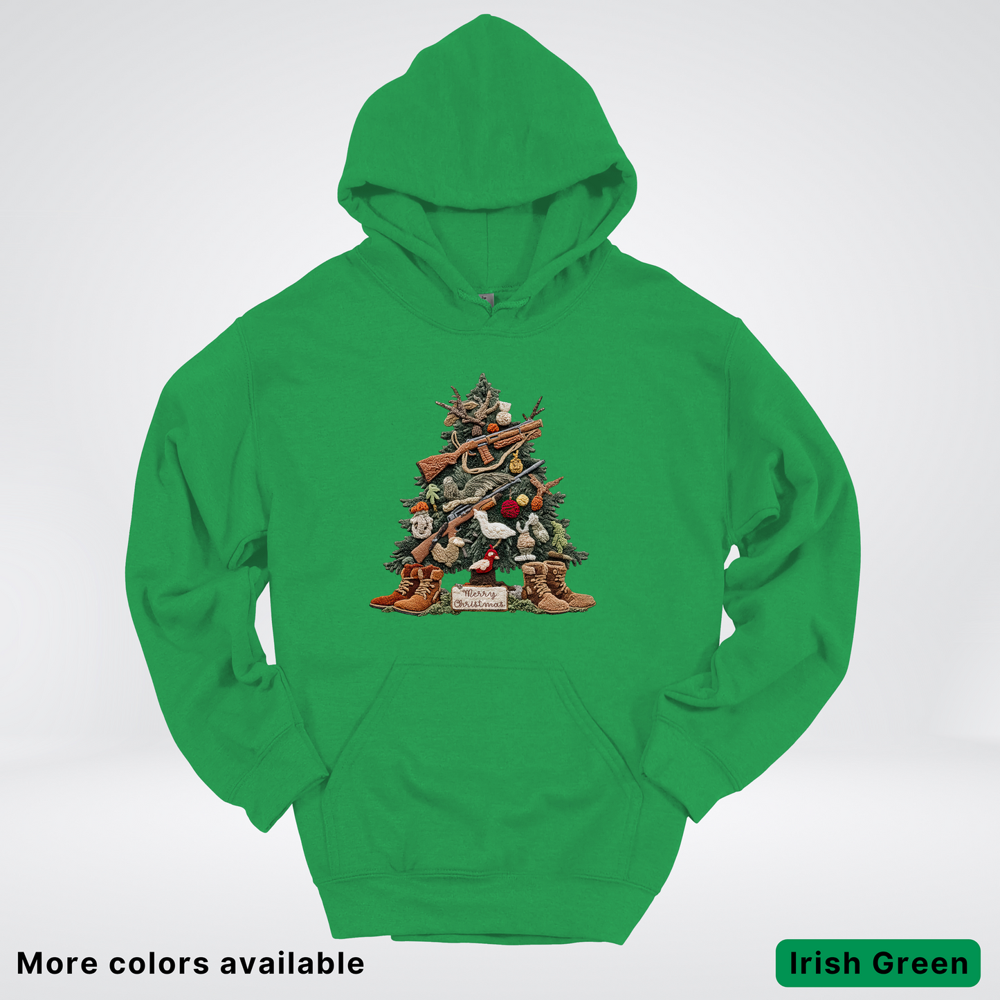 Rustic Holiday Tree & Boots (Hook Yard Faux) - Hoodie
