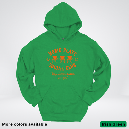 Home Plate Social Club – Orange Design - Hoodie