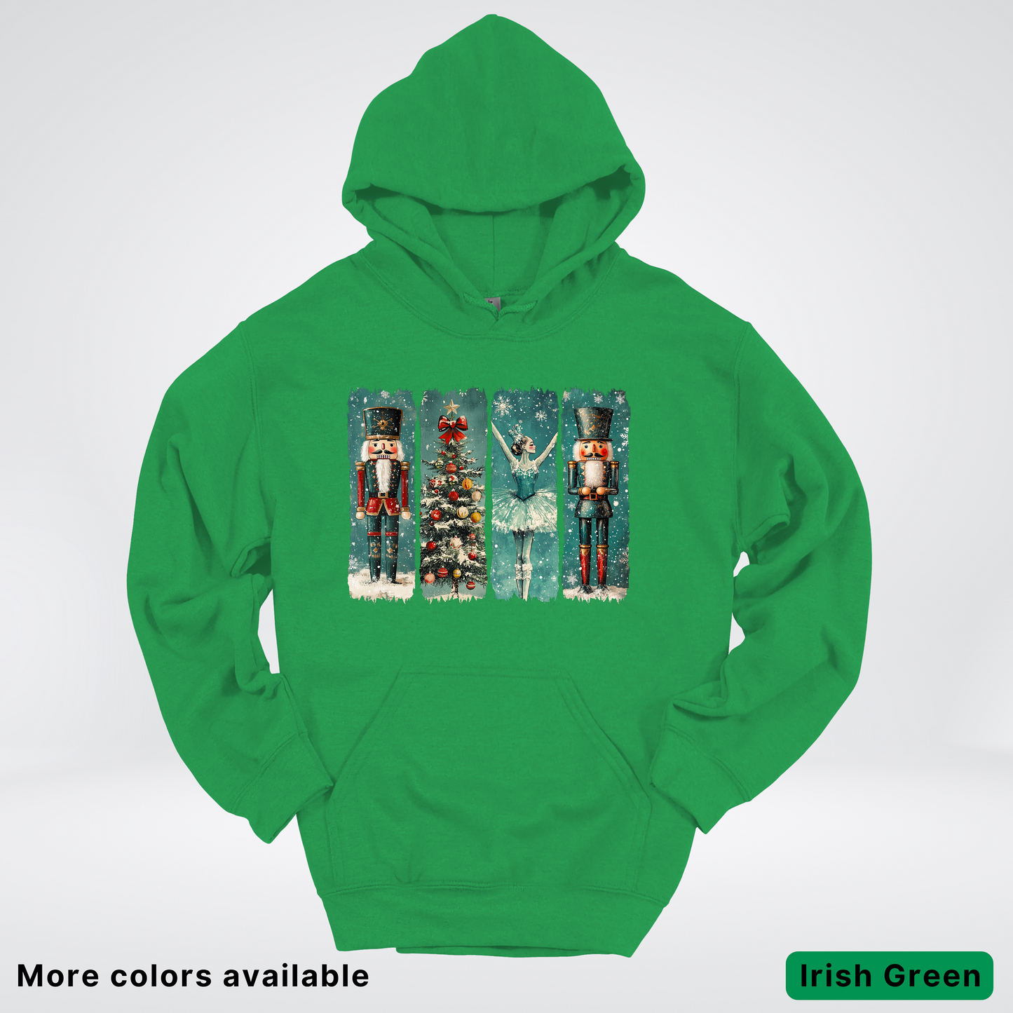 Vintage Nutcracker Ballet Panel - Hoodie