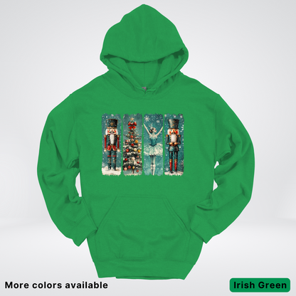 Vintage Nutcracker Ballet Panel - Hoodie