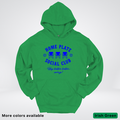 Home Plate Social Club – Blue Design - Hoodie