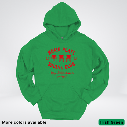 Home Plate Social Club – Red Design - Hoodie