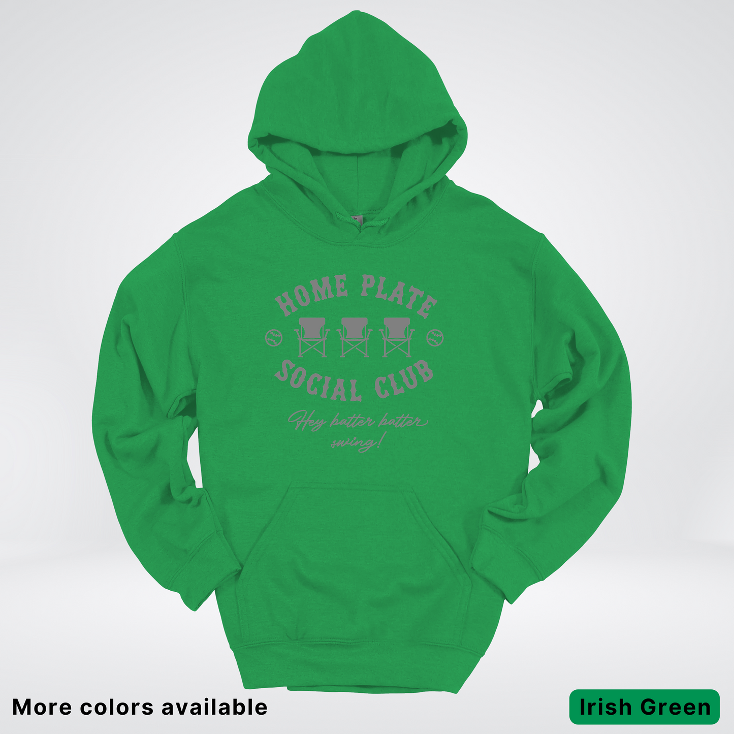 Home Plate Social Club – Gray Design - Hoodie