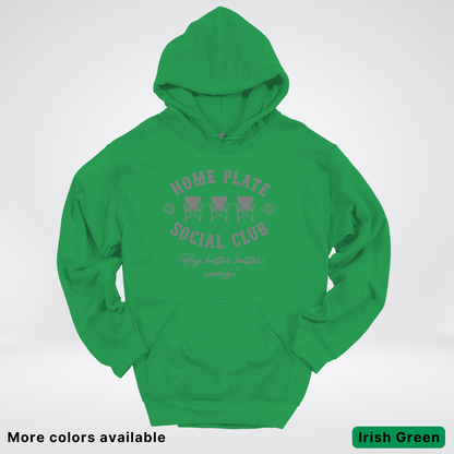 Home Plate Social Club – Gray Design - Hoodie