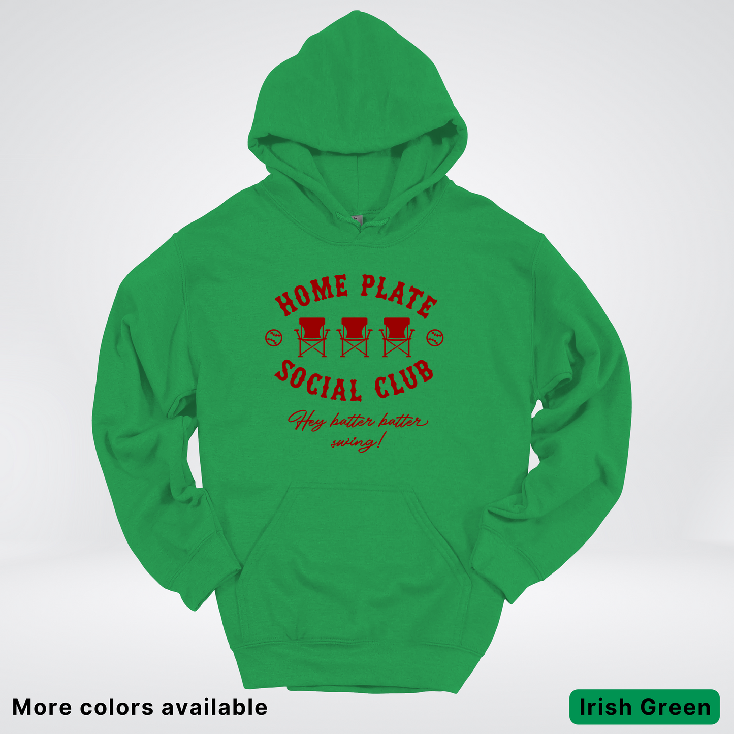 Home Plate Social Club – Maroon Design - Hoodie