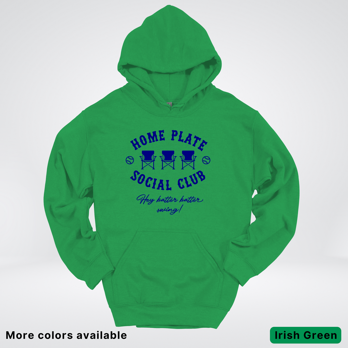 Home Plate Social Club – Navy Design - Hoodie