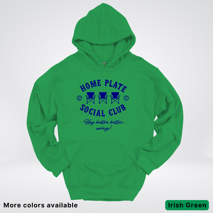 Home Plate Social Club – Navy Design - Hoodie