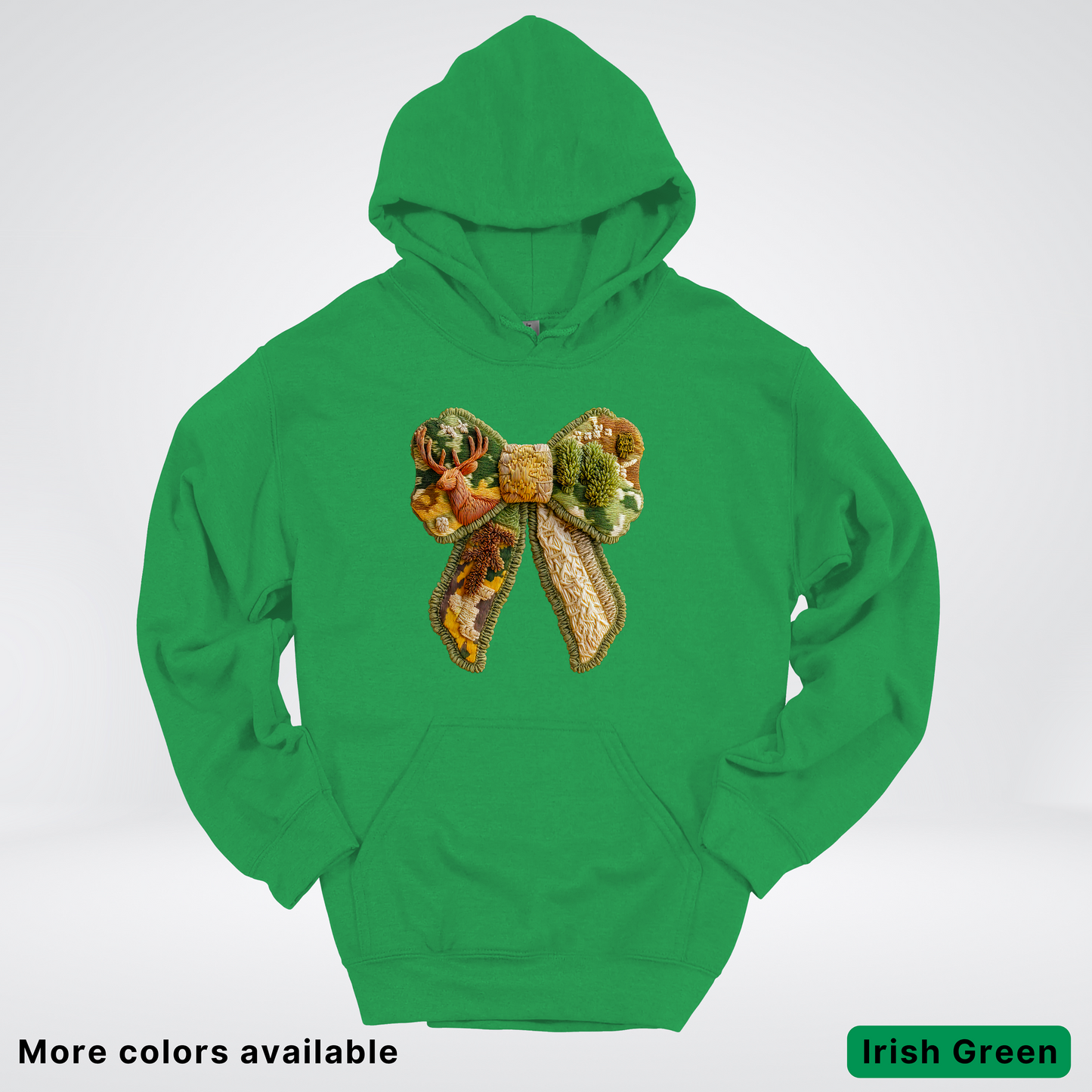 Forest Berry Bow Hook Yard Faux Look - Hoodie
