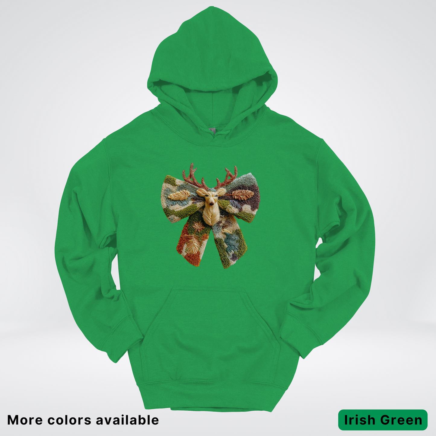 Neutral Woodland Bow Hook Yard Faux - Hoodie