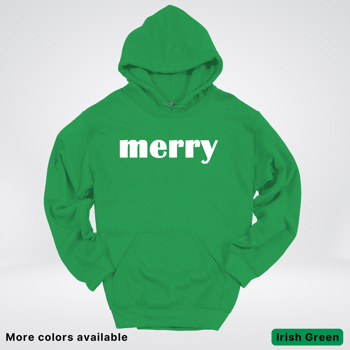 Merry - White Design - Hoodie