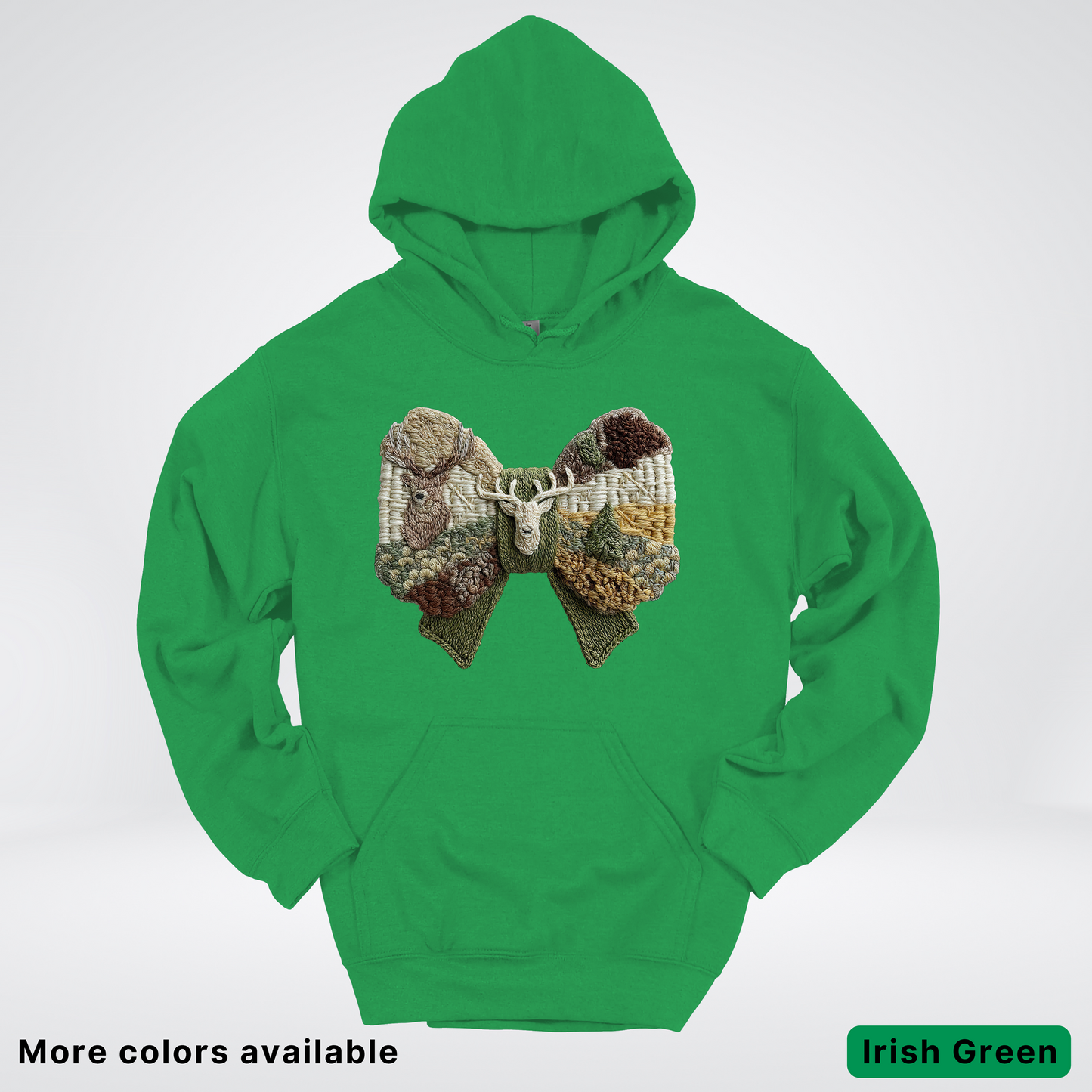 Rocking Horse Holiday Bow – Hook Yard Faux Look - Hoodie