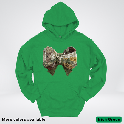 Rocking Horse Holiday Bow – Hook Yard Faux Look - Hoodie
