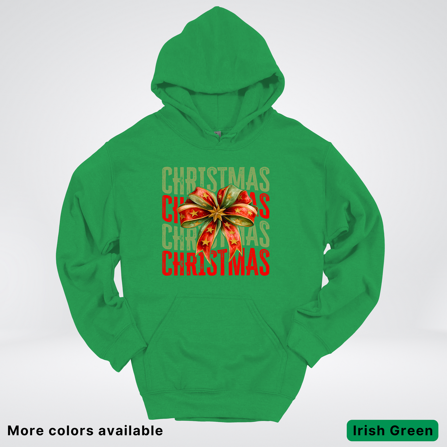 Christmas Star Bow - Hoodie