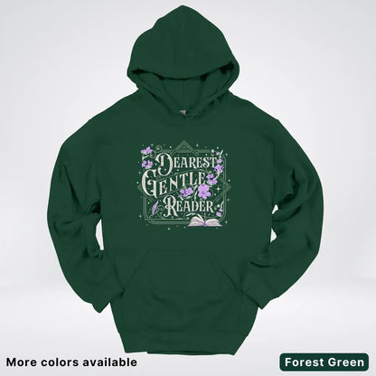 Dearest Gentle Reader – Vintage Floral Book Lover Graphic - Hoodie