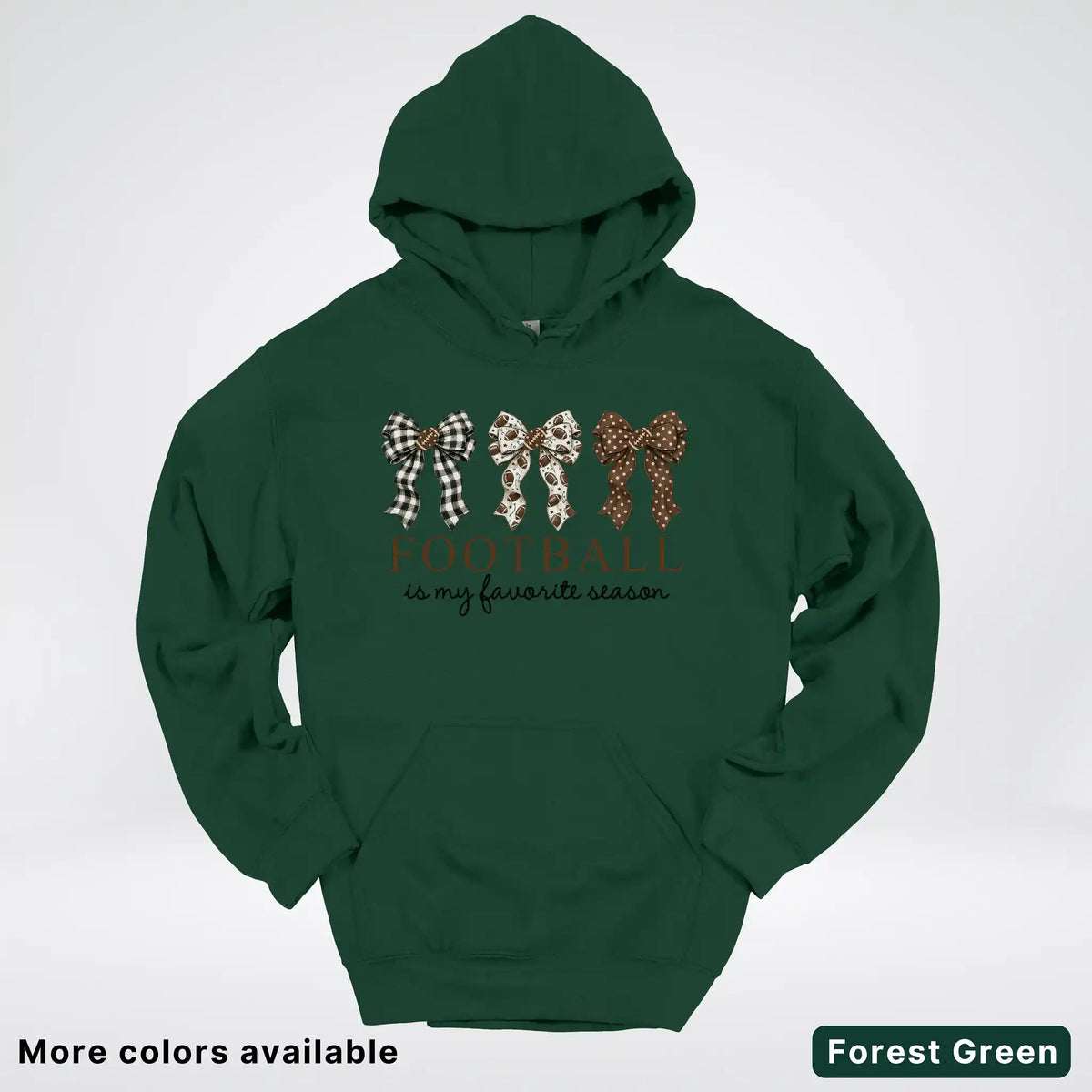Football Is My Favorite Season – Game Day Bow - Hoodie