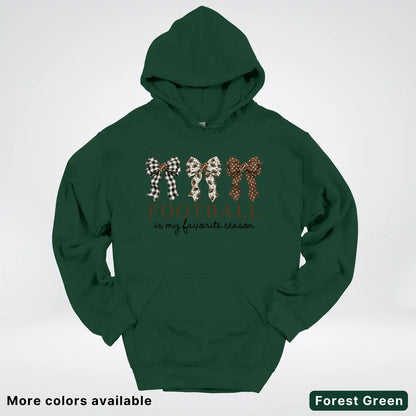 Football Is My Favorite Season – Game Day Bow - Hoodie