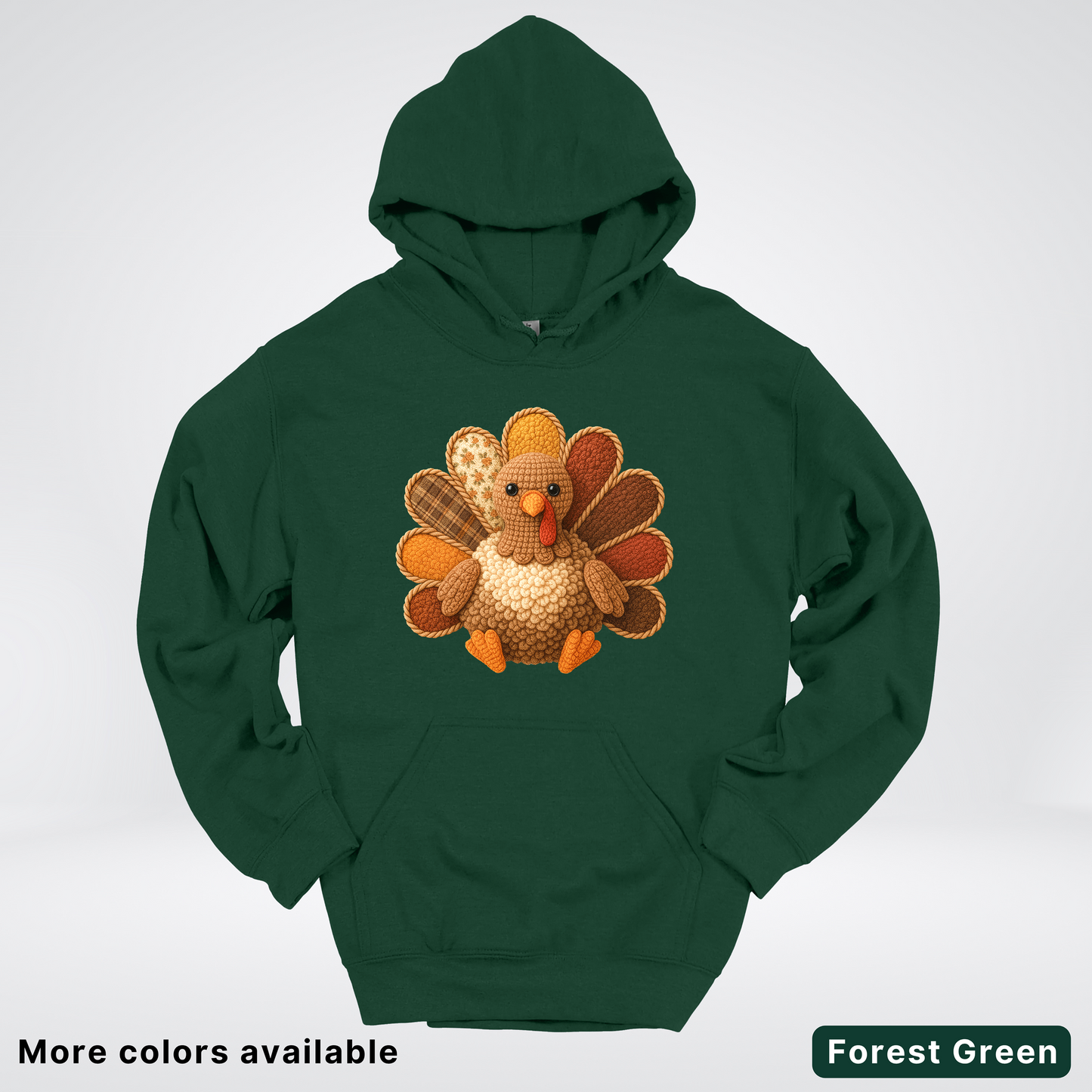 Turkey Crochet Thanksgiving Fall - Hoodie