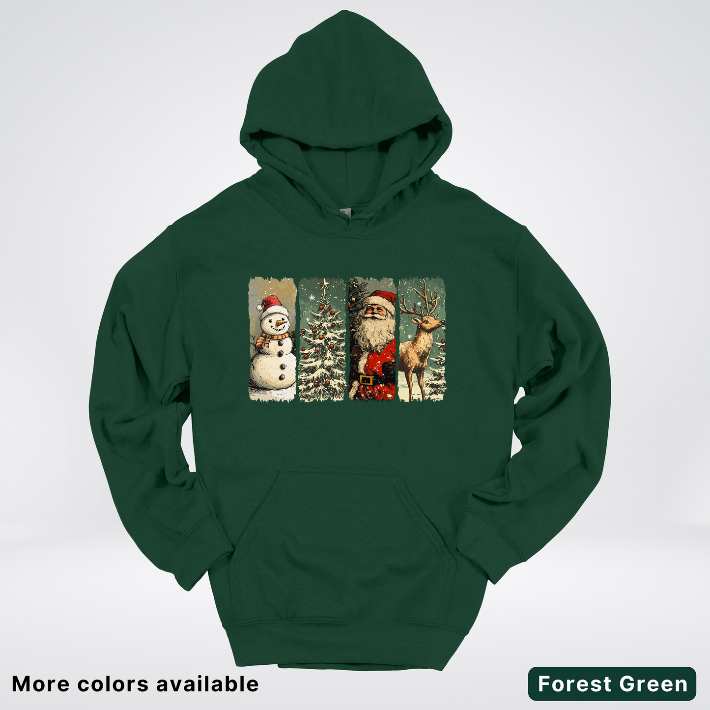 Classic Christmas Strip Art - Hoodie