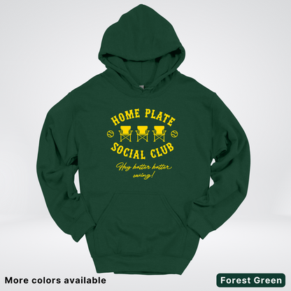 Home Plate Social Club – Gold Design - Hoodie