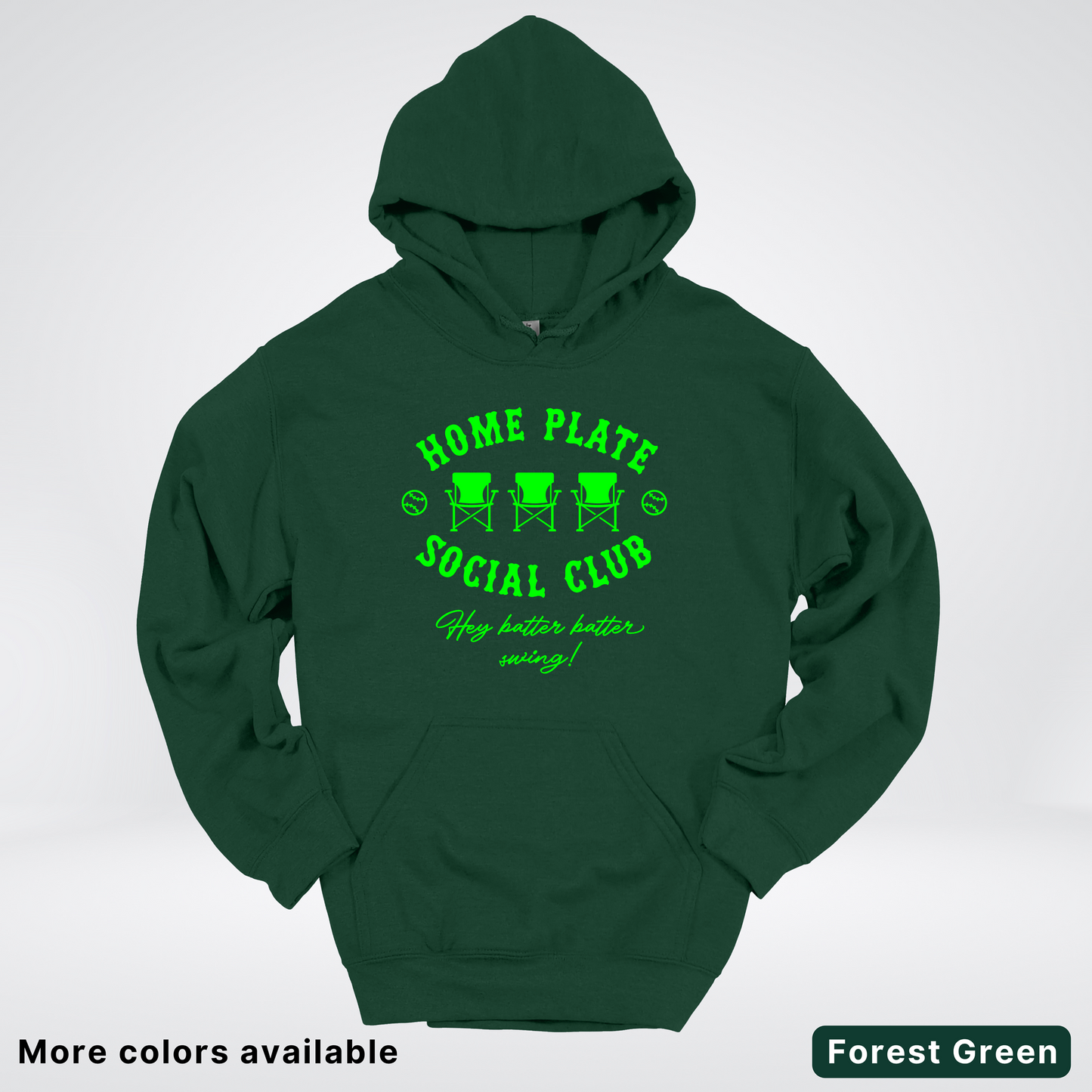 Home Plate Social Club – Green Design - Hoodie