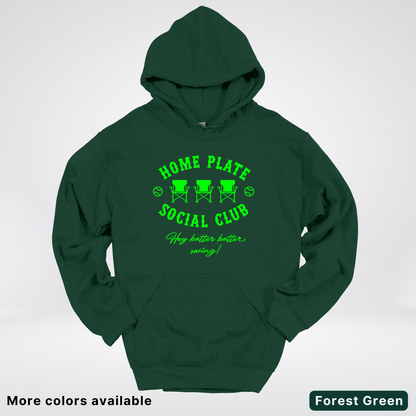 Home Plate Social Club – Green Design - Hoodie