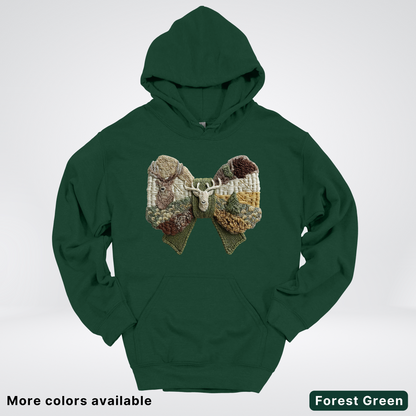 Rocking Horse Holiday Bow – Hook Yard Faux Look - Hoodie