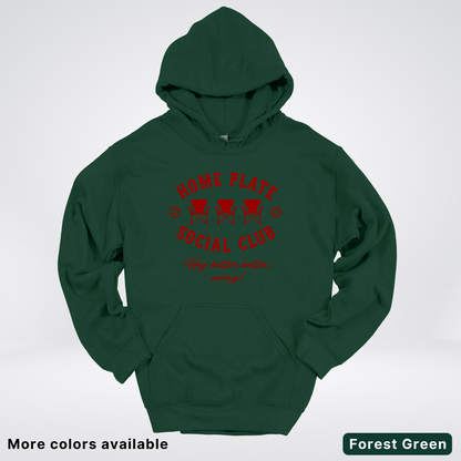 Home Plate Social Club – Maroon Design - Hoodie
