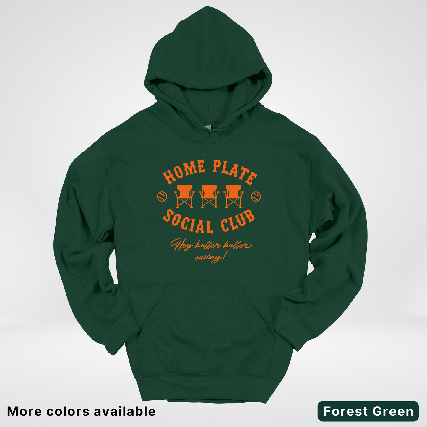 Home Plate Social Club – Orange Design - Hoodie