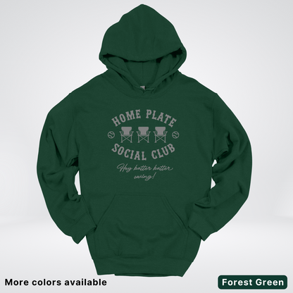 Home Plate Social Club – Gray Design - Hoodie