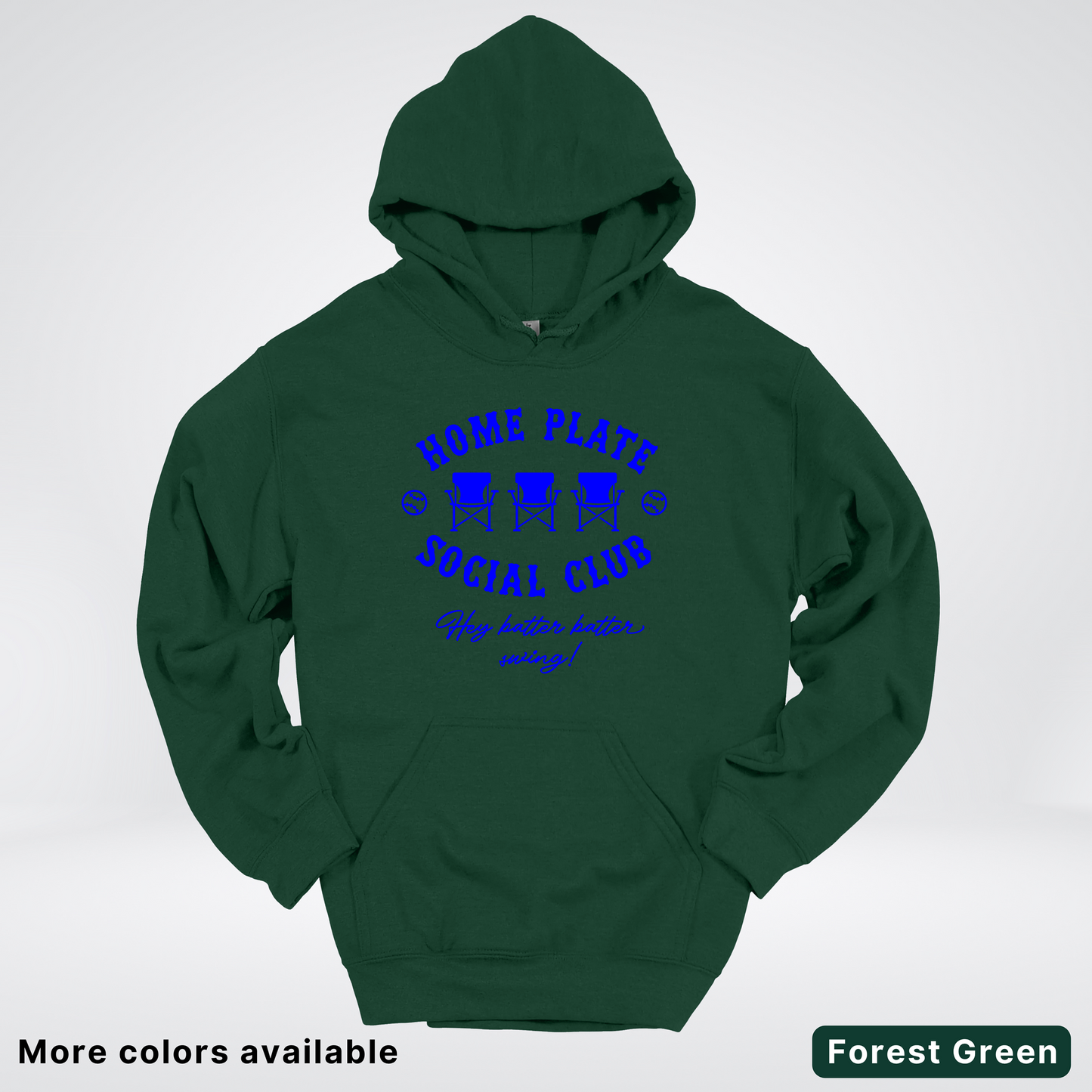 Home Plate Social Club – Blue Design - Hoodie