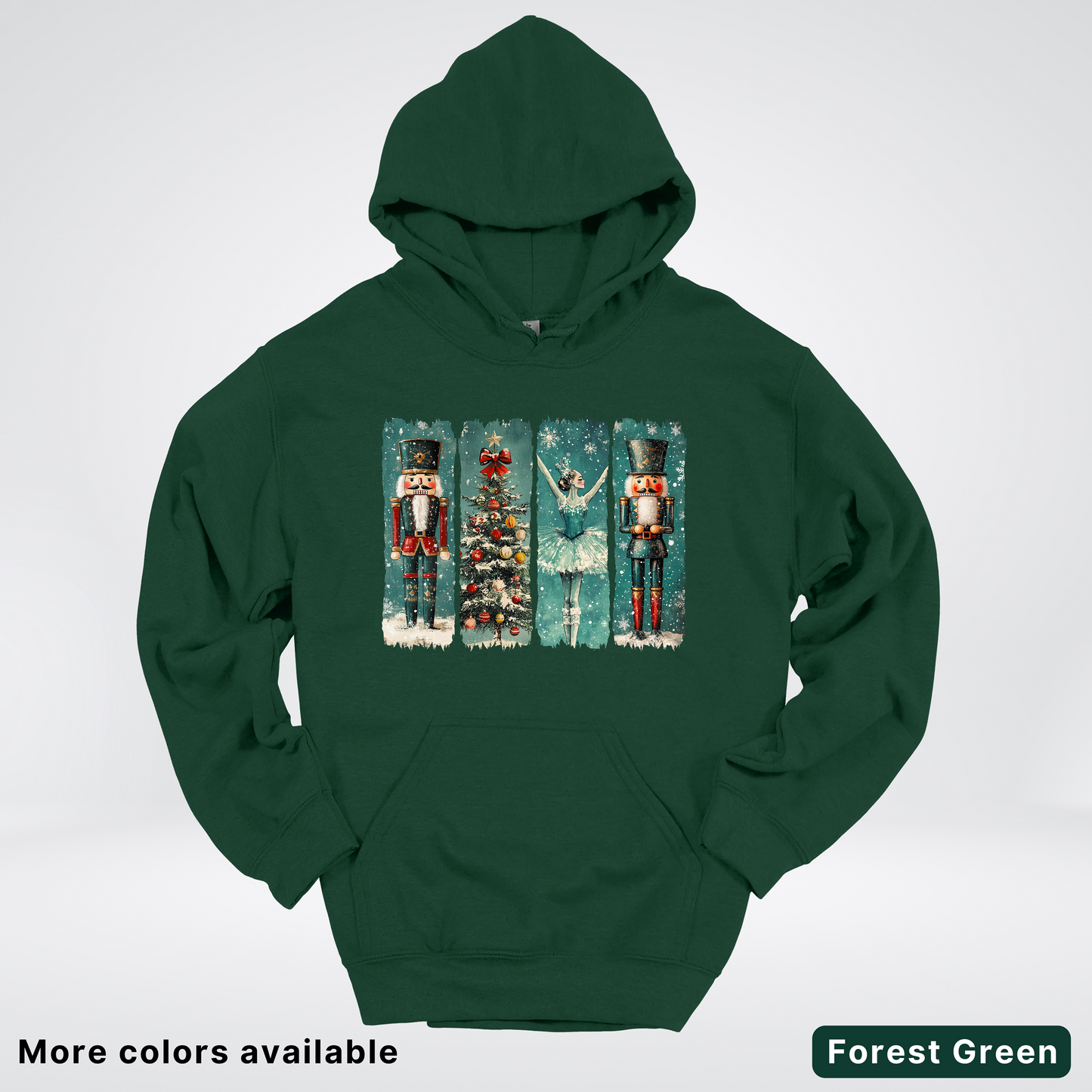 Vintage Nutcracker Ballet Panel - Hoodie