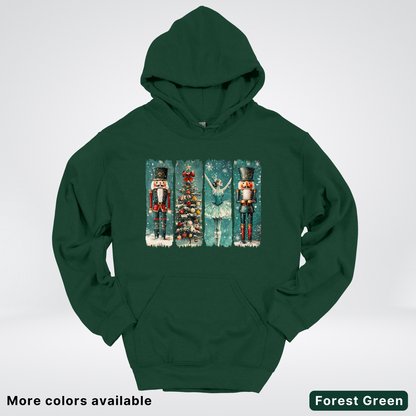 Vintage Nutcracker Ballet Panel - Hoodie