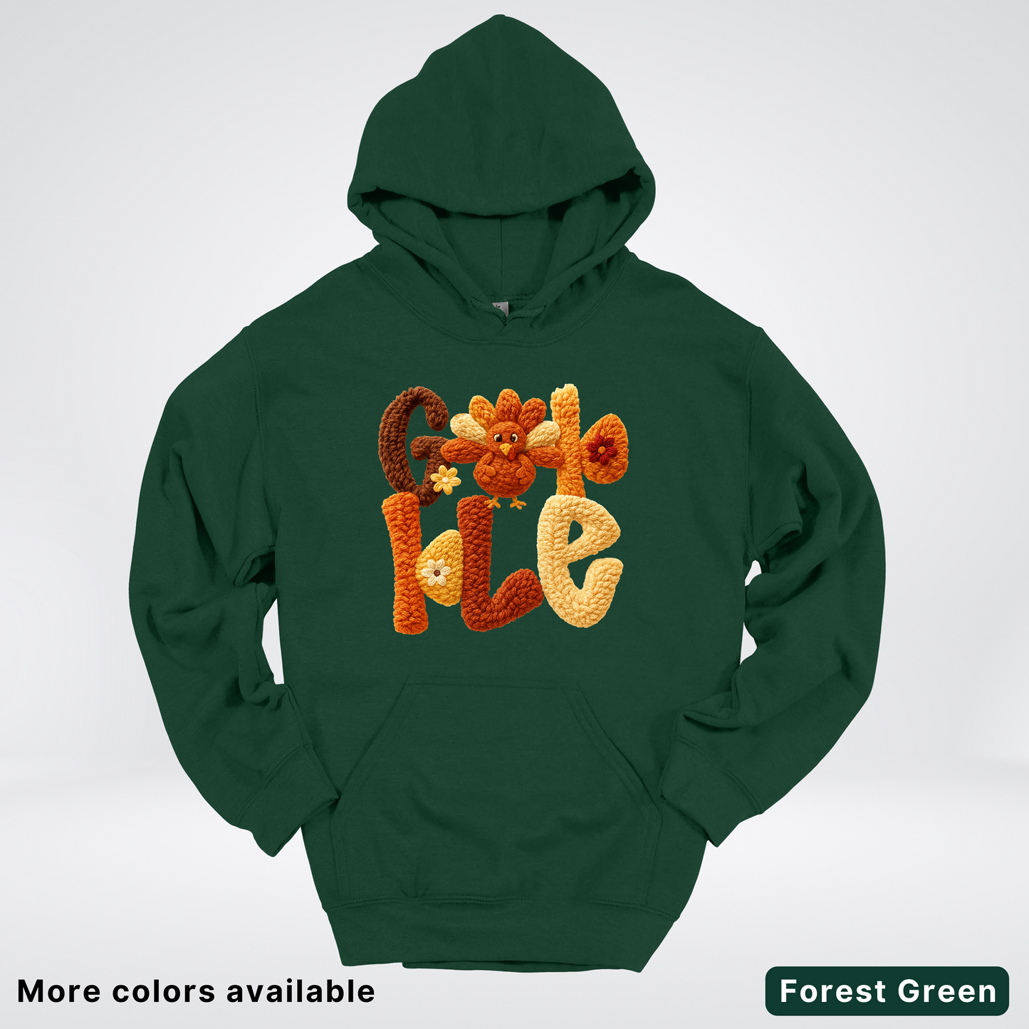 Gobble Crochet Turkey - Hoodie