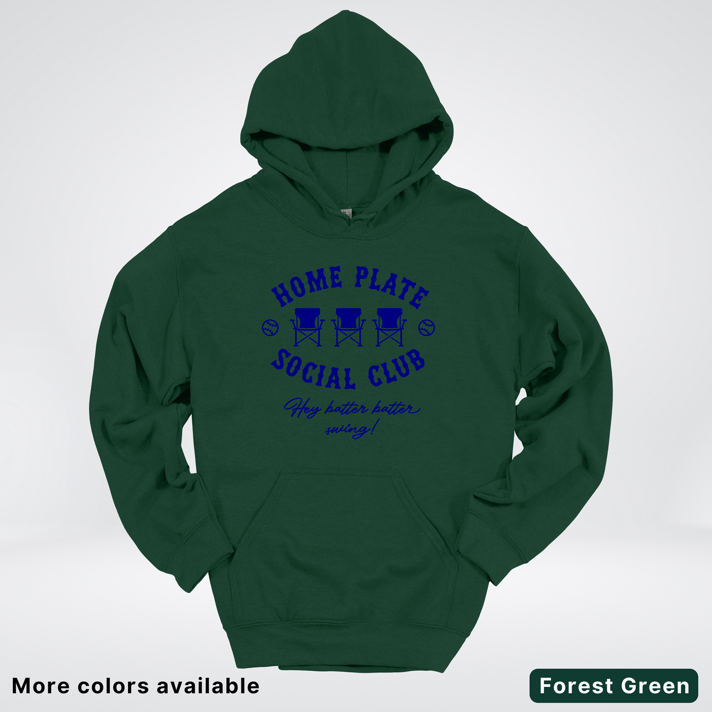 Home Plate Social Club – Navy Design - Hoodie
