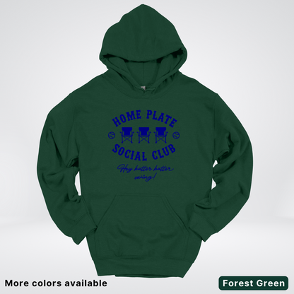 Home Plate Social Club – Navy Design - Hoodie