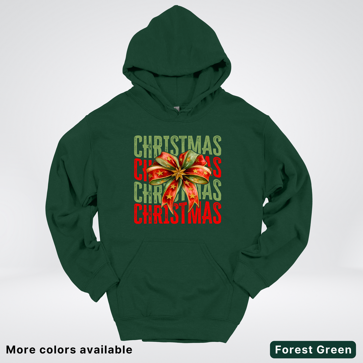 Christmas Star Bow - Hoodie