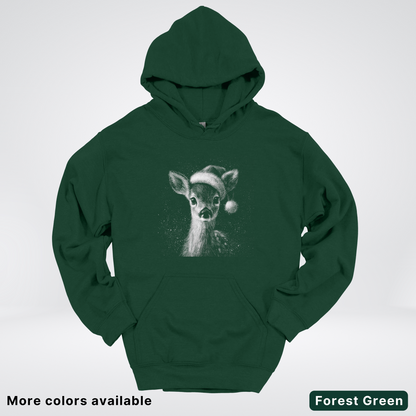 Vintage Christmas Deer - Hoodie